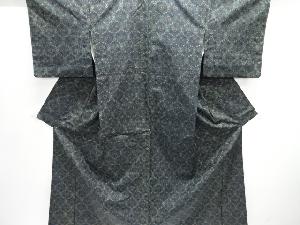 亀甲模様織り出し西陣お召着物アンサンブル